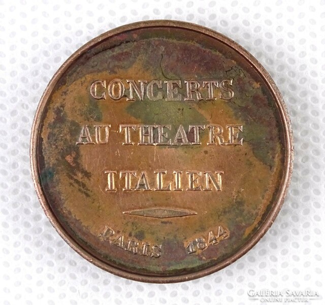 1Q217 antoine bovy (1795-1877) : flour Francis bronze coin 1844