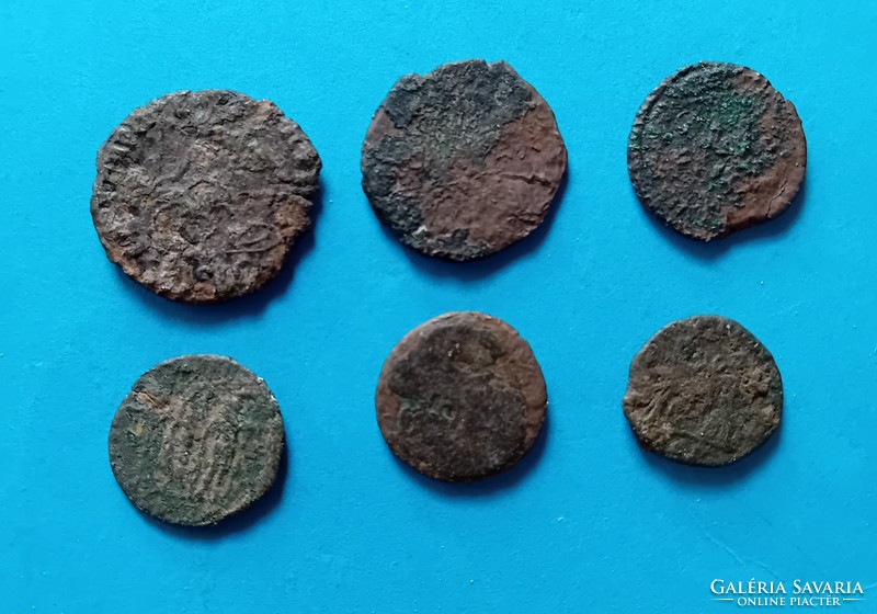 6 Roman small bronze