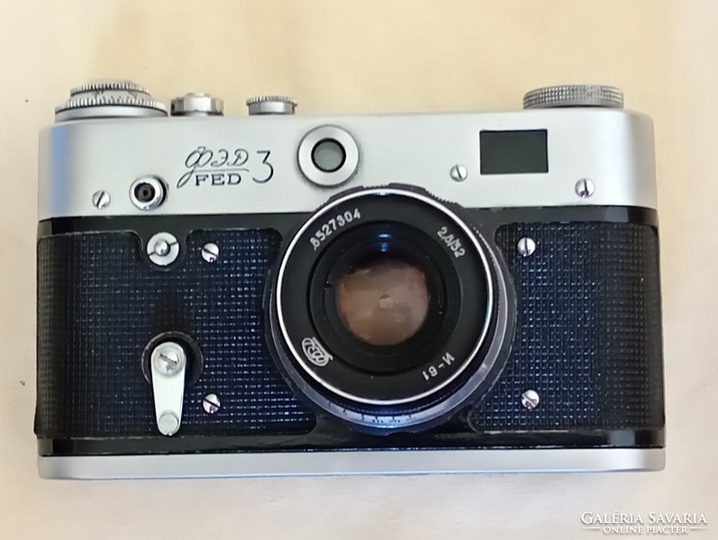Fed 3 with camera case retro Russian