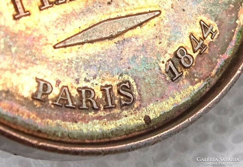 1Q217 antoine bovy (1795-1877) : flour Francis bronze coin 1844
