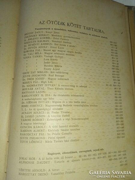 József Fekete - József Hevesi (ed.) 1886 .V. Volume Hungarian salon - antique book