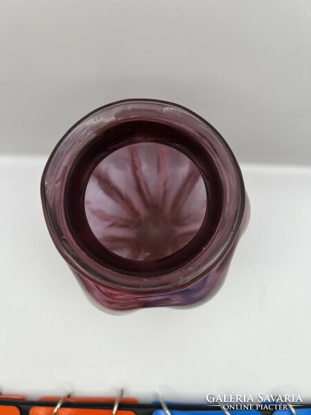 Art deco glass vase, 15 cm high flawless piece.4922