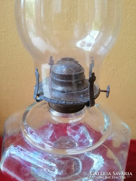 Large (45 cm.) Table kerosene lamp.