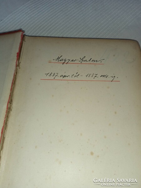 József Fekete - József Hevesi (ed.) 1887. Vii. Volume Hungarian salon - antique book