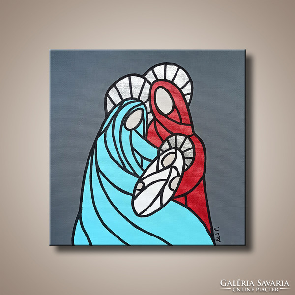 Edit voros: the holy family - modern icons series