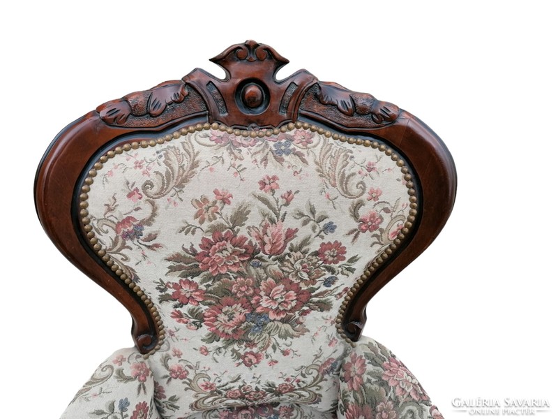 Barokk fotel gobelines kárpittal