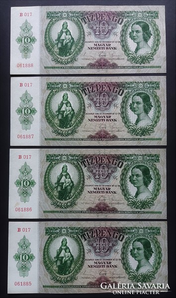 4 X 10 blades 1936, aunc-unc. Serial number trackers, low serial number and serial number!