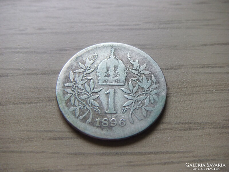 1 Crown silver medal 1896 Austria