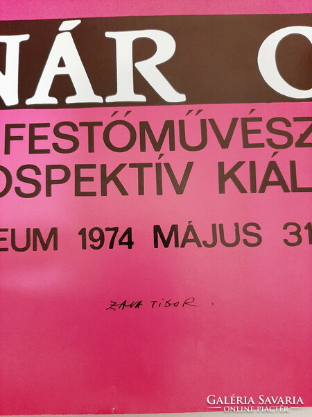 Molnár C. Pál kiállítási plakátja, Ernst Múzeum, 1974