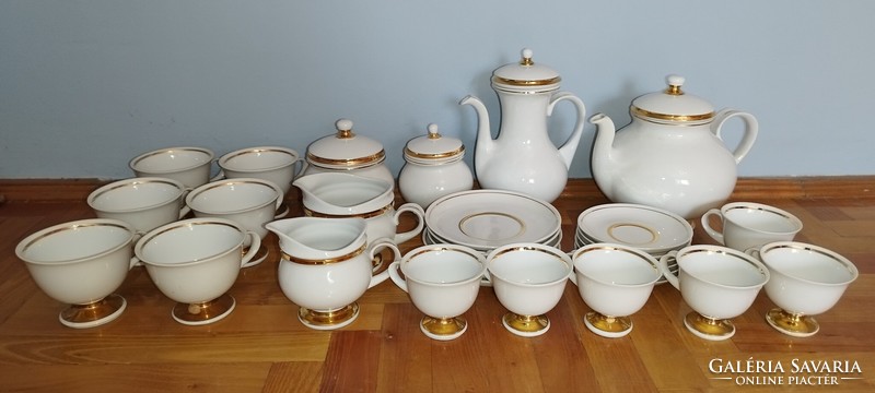Hollóházi Napfèny kollekció - teljes teás és kávés készlet egyben