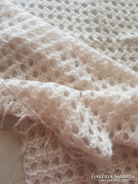 Crocheted poncho, scarf, shawl mohair
