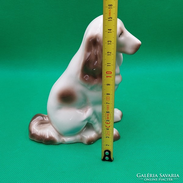 Hollóházi  porcelán  Spániel kutya figura