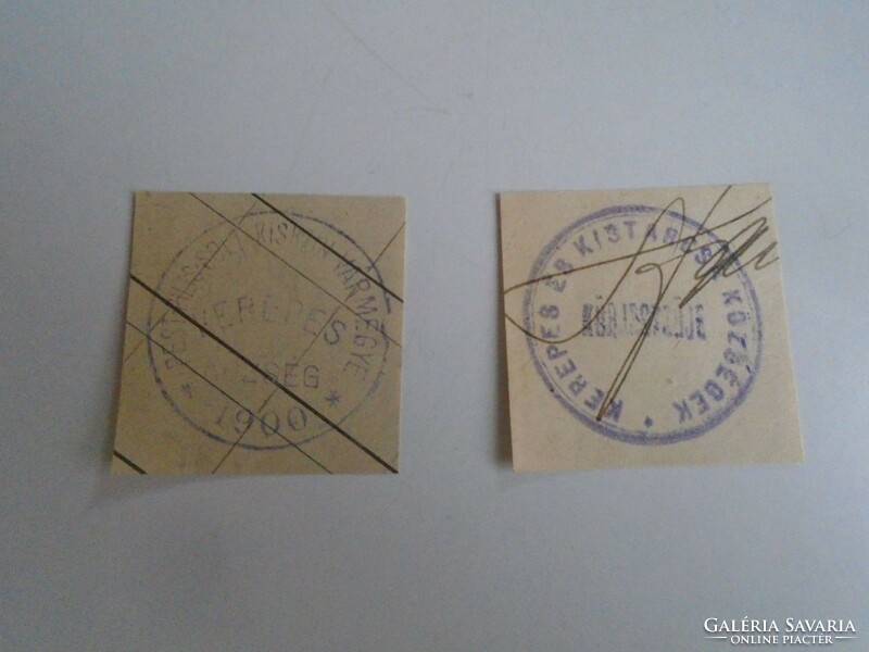 D202350 flapped old stamp impressions 2 pcs. About 1900-1950's