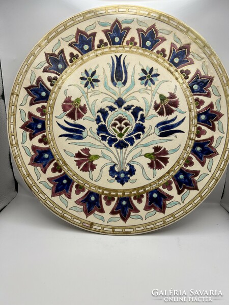 Wetzer Irma porcelán disztányér 1888-ból, 35 cm-es. 4935
