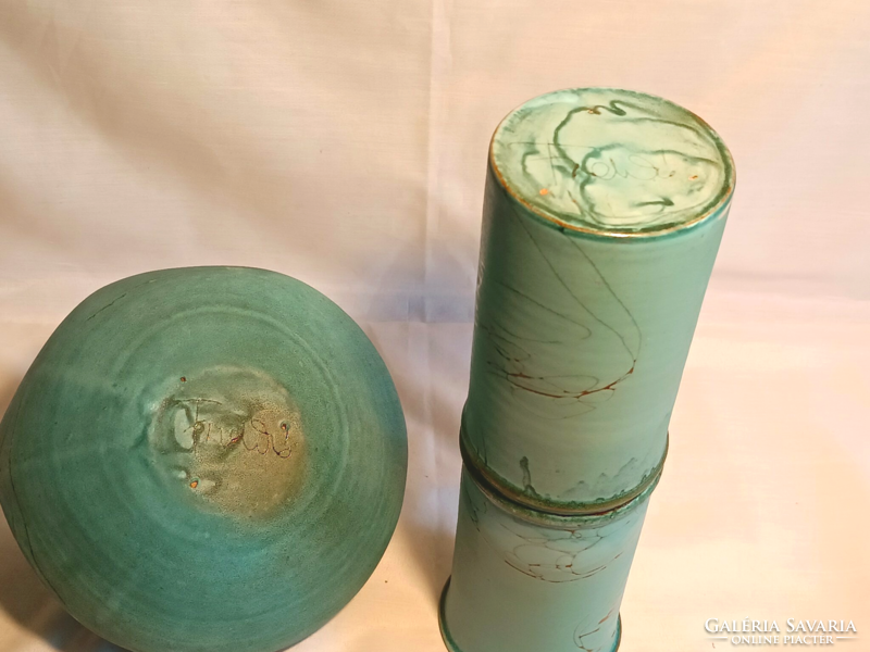 Pair of art deco ceramic vases