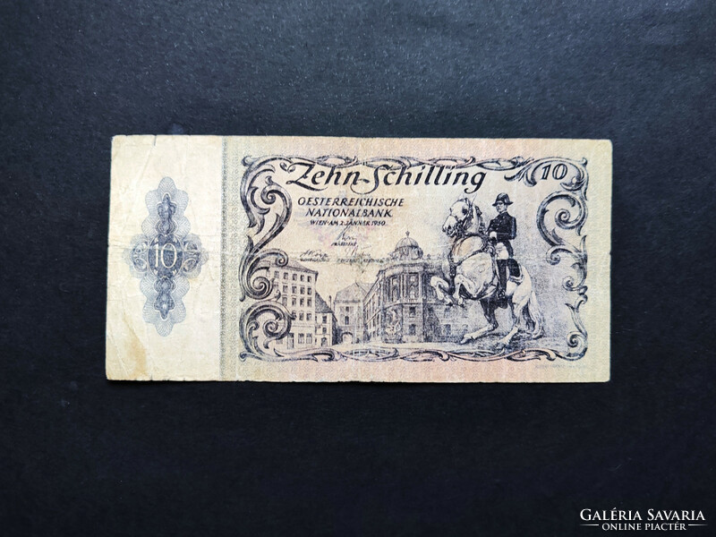 Rarer! Austria 10 schillings 1950, f+