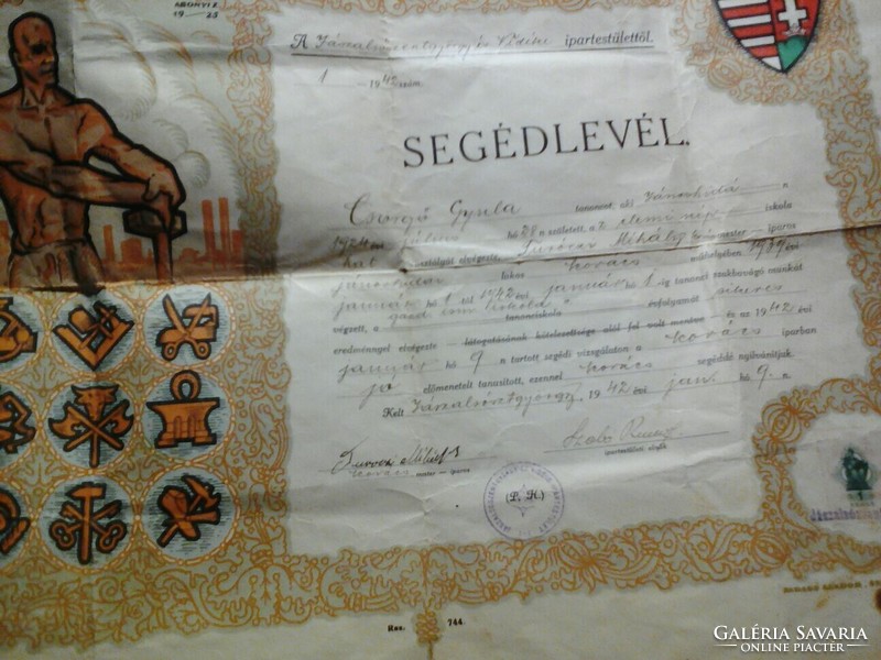 Awards and old documents, certificates