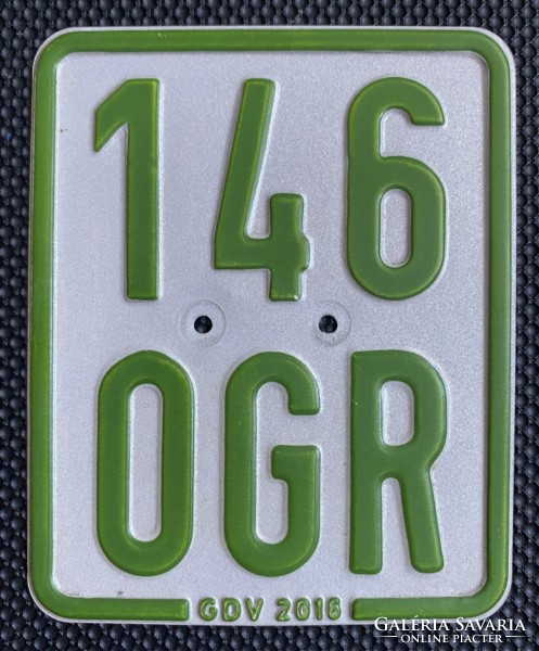 German scooter license plate