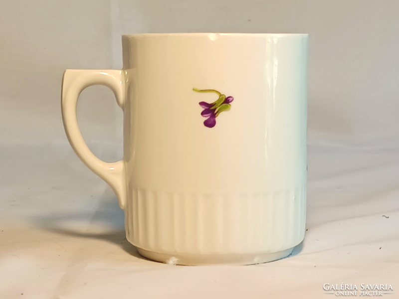 Zsolnay violet mug