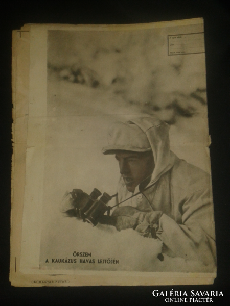 1942 Magyar Futár, Rajniss Ferenc II. VH képes heti lap ( II. évfolyam 51 szám )