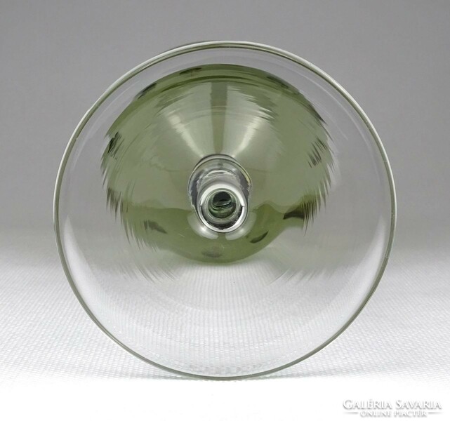 1L313 Mid century művészi fújt üveg váza 25 cm