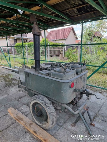 Gulyáságyú, fatüzeléses veterán darab...