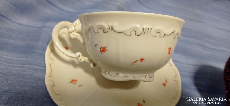 95 years old, baroque, Zsolnay tea cup, intact pieces, cup, spout. Wonderful.