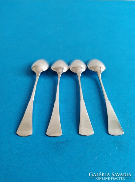 Silver 4 mocha spoons in English style