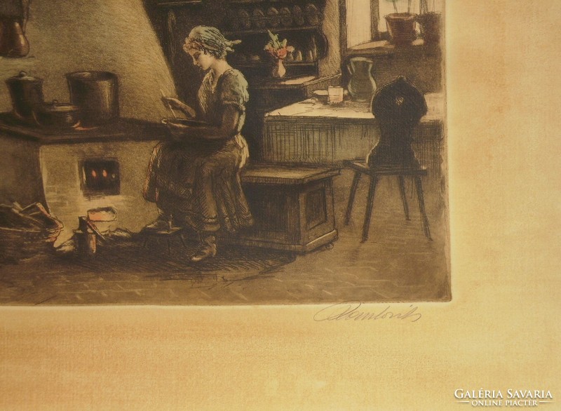 Pál Paulovits (1892-1975): in the kitchen