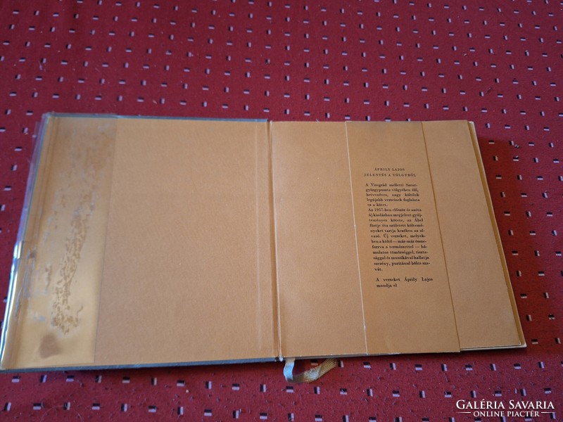 1965-BIBLIOFIL-első kiadás ÁPRILY LAJOS: JELENTÉS A VÖLGYBŐL-BARTHA LÁSZLÓ SZINES LITHOIVAL