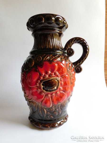 Scheurich retro ceramic vase 28 cm - mid century