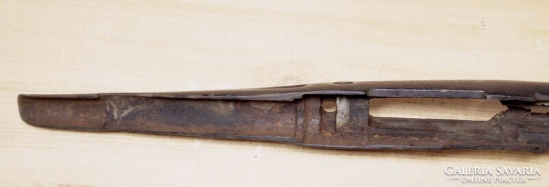 Old rifle, mauser vz-24 converted, carved from a piece of solid wood