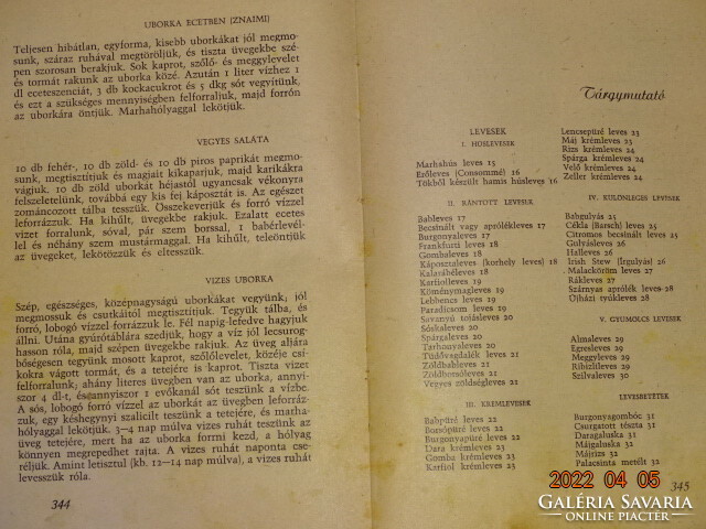 (Chef's Confectioner's Book) Aunt's Cake Book 1964 + Brüklerné Buday Ella: how we cook 1959