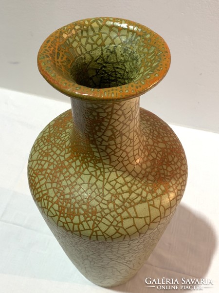 Retro cizmadia margit marked Etruscan vase plague cold well rz
