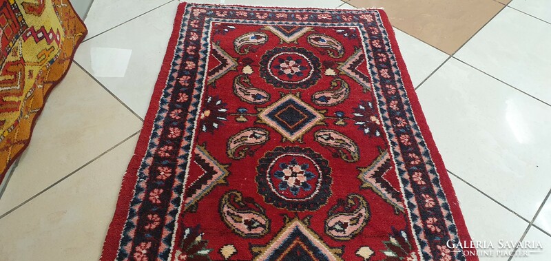 3287 Iráni Hamadan kézi csomó perzsa szőnyeg 70X120CM Ingyen Futár