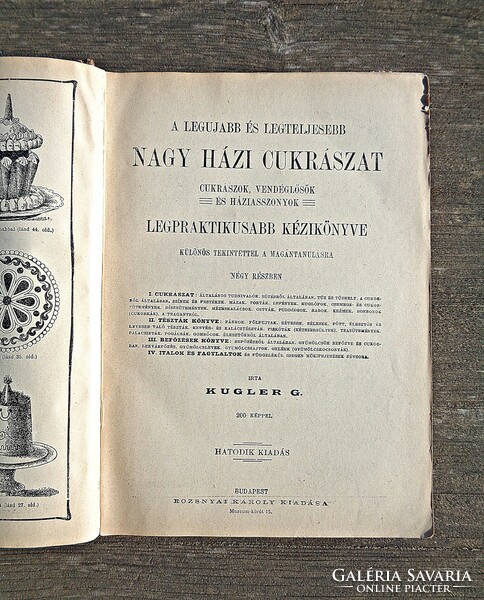 Kugler's géza: the latest and most complete big homemade confectionery - published by Károly Rozsnyai