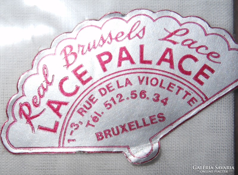 Brussels lace handkerchief, new