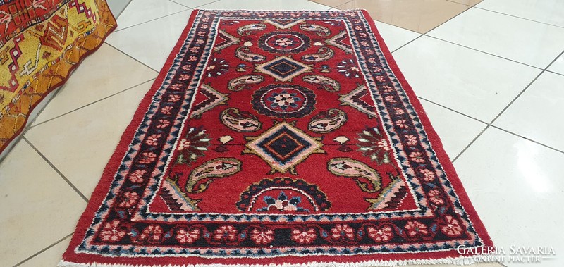 3287 Iranian hamadan hand-knotted Persian carpet 70x120cm free courier