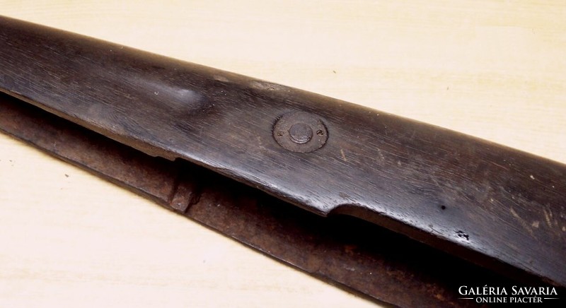 Old rifle, mauser vz-24 converted, carved from a piece of solid wood