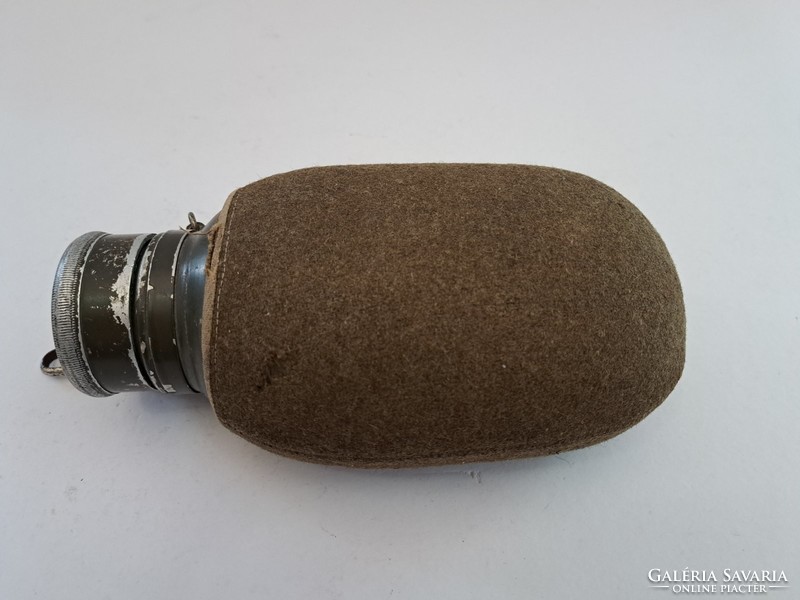 II. World War II military water bottle in original wool cover