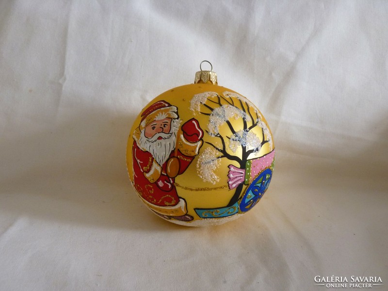Retro style glass Christmas tree decoration - sphere!