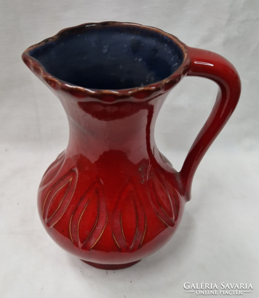 Large glazed ceramic jug or spout in perfect condition 20 cm.