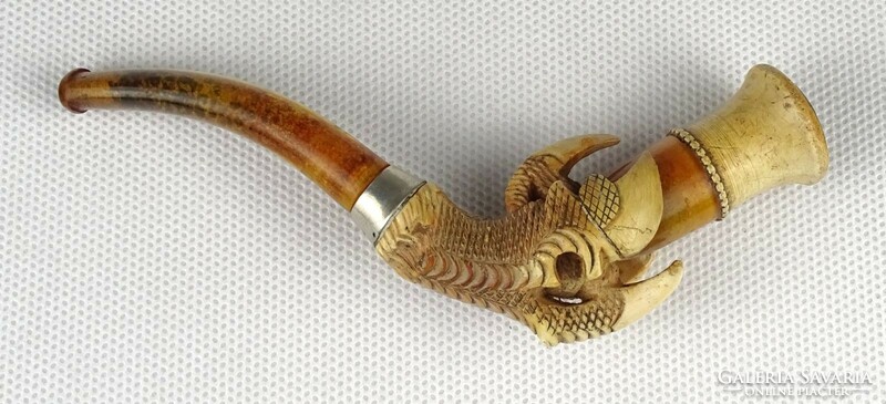 1Q473 antique special bird claw pipe