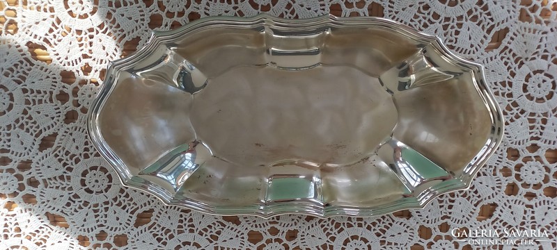 Wmf-age serving bowl with silver-plated polished surface