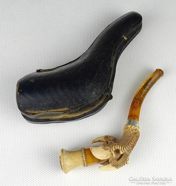 1Q473 antique special bird claw pipe