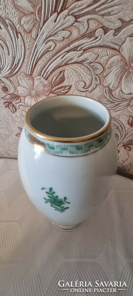 23 cm! Green Appony vase from Herend