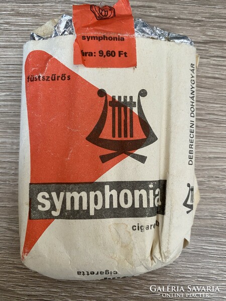 Retro régi piros symphonia cigi cigaretta 3 db füstszűrős, Debreceni dohánygyár kb.1970-es évekből