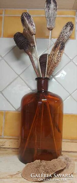 Vintage brown glass