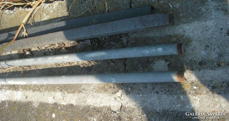 3 galvanized 1 inch air pipes 2 x 6.10 +++ 1 X 3 fm 15 fm + also with built-in quick connector