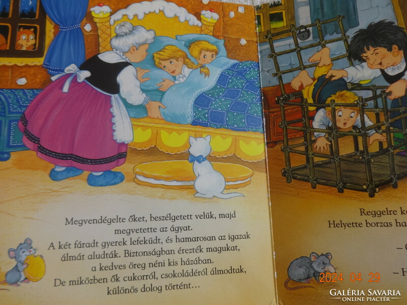 HAMUPIPŐKE + JANCSI ÉS JULISKA - két kemény lapos Grimm-mesekönyv együtt kicsiknek